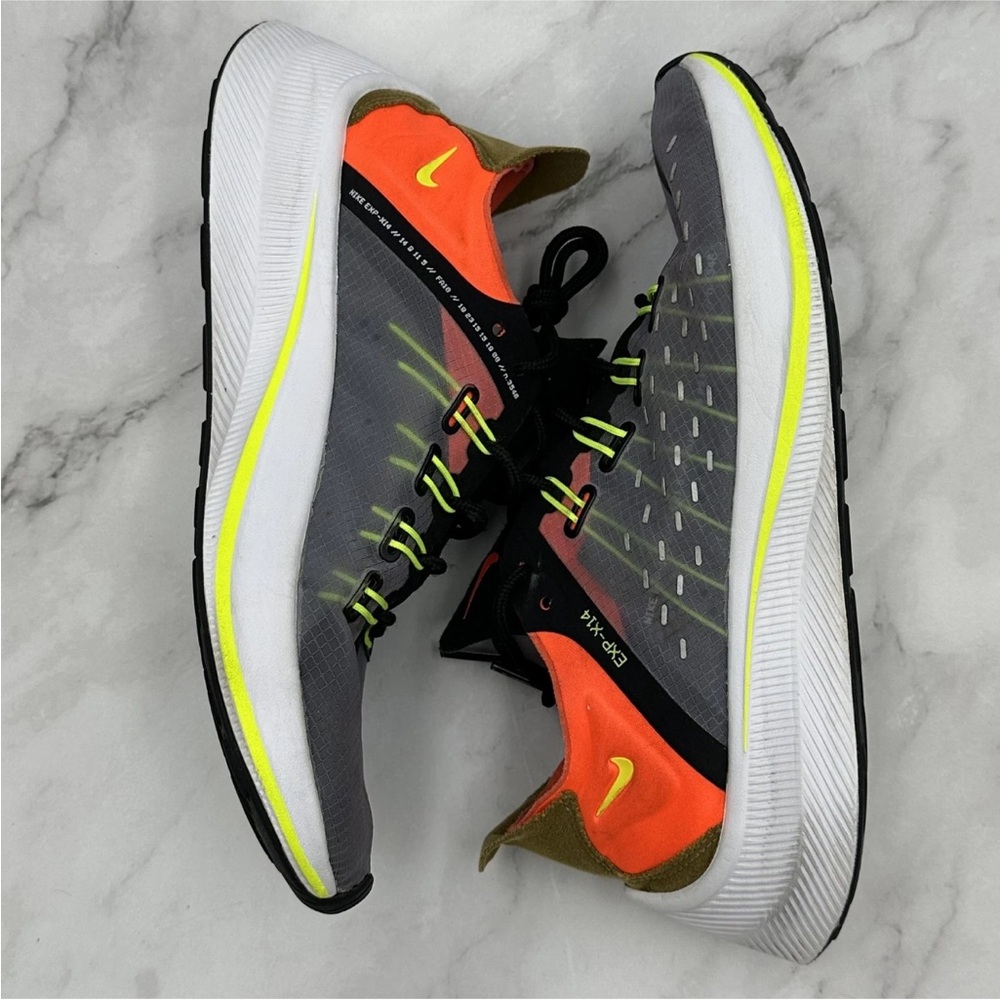 Nike EXP-X14 Shoes Womens Size 7.5 Gray Orange Volt Running Sneakers AO3170-002 - Picture 6 of 10